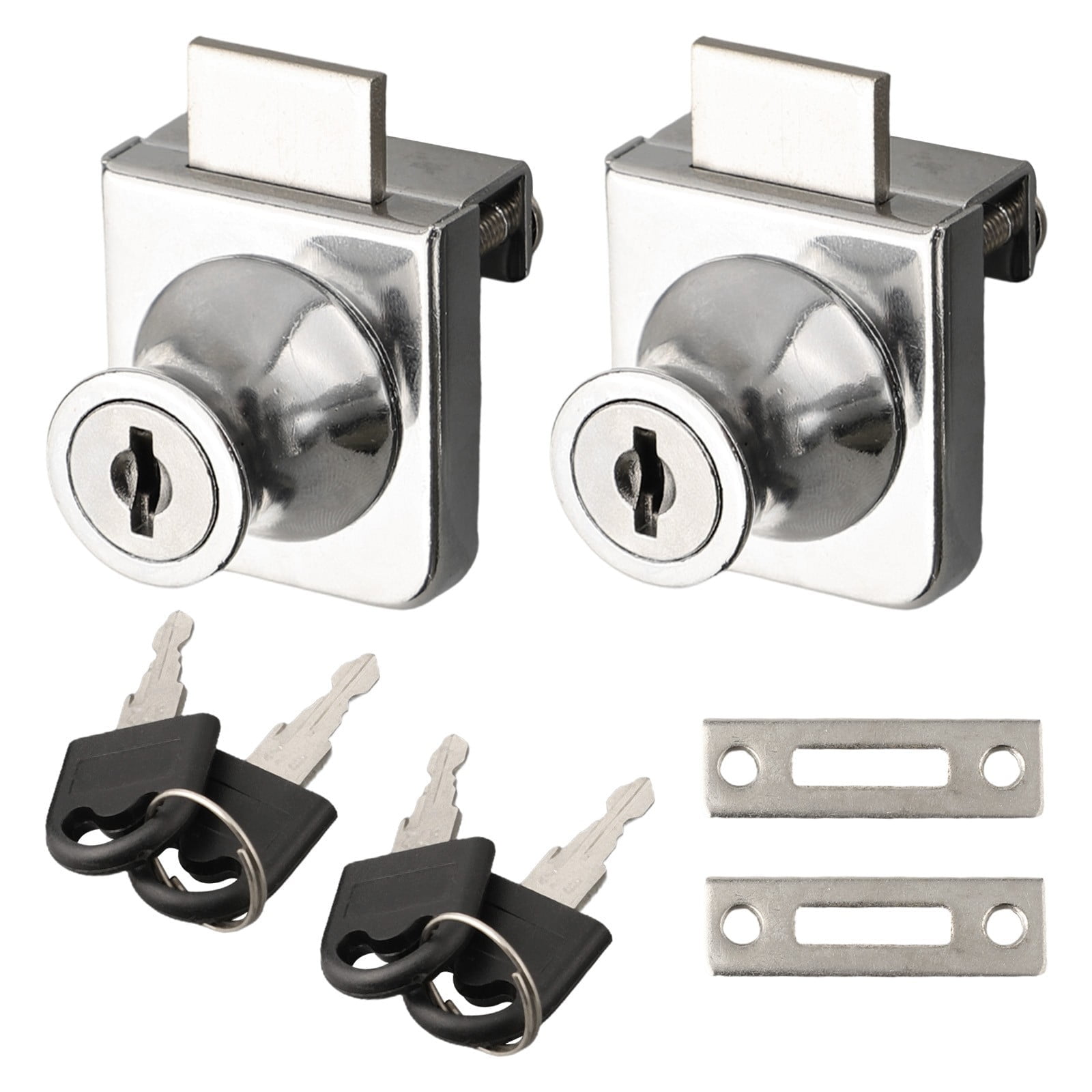 2 Pack Glass Lock Single Glass Door Locks Display