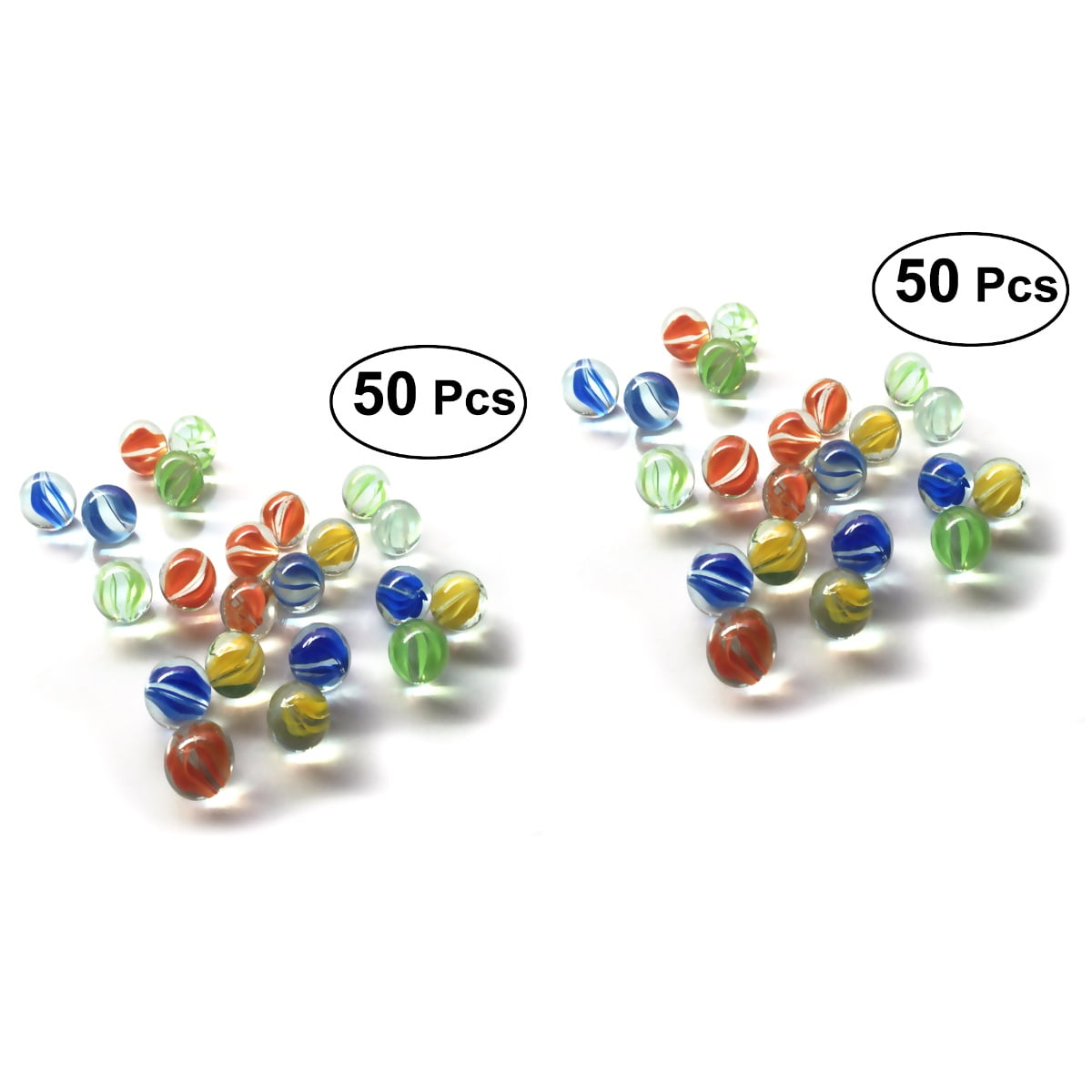 2 Pack Glass Shooter Shooter Marbles Kids Playset Cats Eyes Marbles