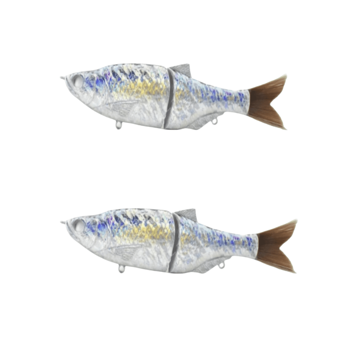 2 Pack Glide Bait, Lure Blanks, Glide Baits for Bass Fishing, Musky Lures, Fishing Lure Blanks Unpainted for Fishing (colorful)