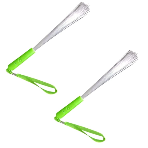 2 Pack Glow Sticks Toys, Light Up Fiber Optic Wands, Neon Party Favors for Weddings, Birthdays, Camping Essentials, Basket Fillers, Fireworks Night