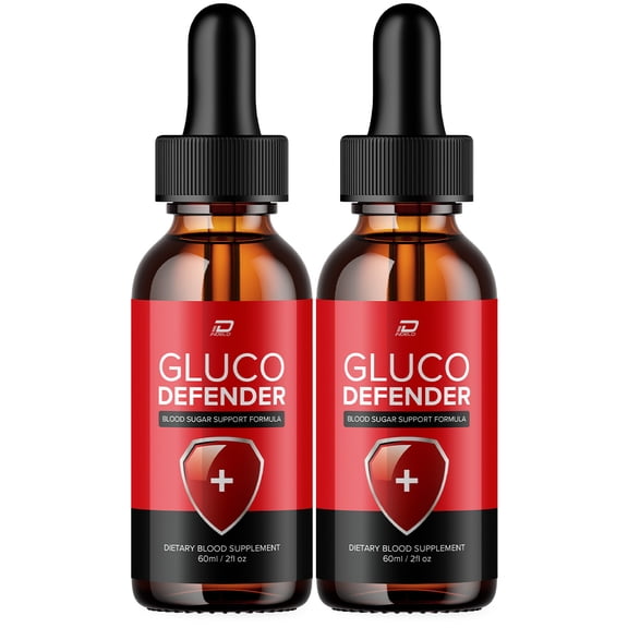 (2 Pack) Gluco Defender Drops Healthy Blood Support Formula - Dietary Supplement Drops - Extra Strength GlucoDefender Liquid Drops, Gluco Defender Drops Reviews (2 Month Supply)