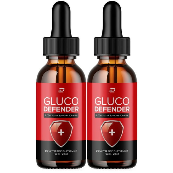 (2 Pack) Gluco Defender Drops Healthy Blood Support Formula - Dietary Supplement Drops - Extra Strength GlucoDefender Liquid Drops, Gluco Defender Drops Reviews (2 Month Supply)