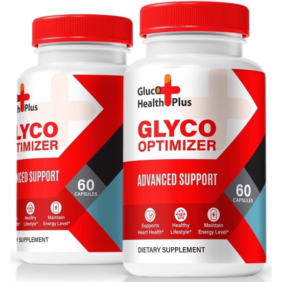 (2 Pack) Gluco Health Plus Capsules, Official GlucoHealth Plus Formula - Naturally Supports Healthy Circulation, Stable Levels and Energizes the Body, Gluco Health + Review (120 Capsules)