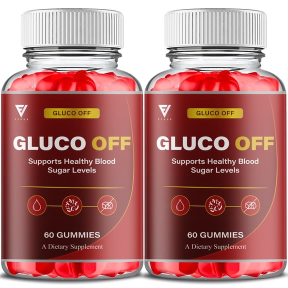 (2 Pack) Gluco Off Gummies, GlucoOff Advanced Support Formula (120 Gummies)