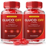 2 Pack Gluco Off   Original Formula with a Clean Blend to Support Healthy Circulation, Natural Energy & Balanced Levels | Just 2 Easy-to-Chew Gummies Daily 120 Gummies