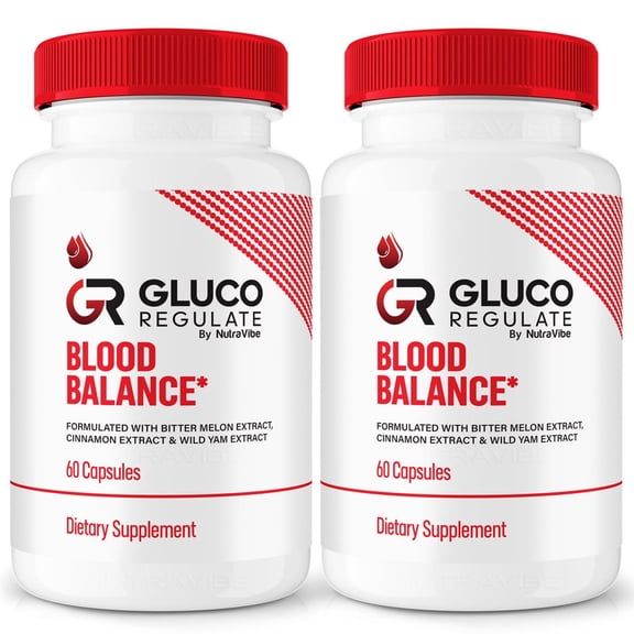 (2 Pack) Gluco Regulate – Original Formula with a Clean Blend to Support Healthy Circulation, Natural Energy & Balanced Levels | Just 2 Easy-to-Swallow Pills Daily (120 Capsules)
