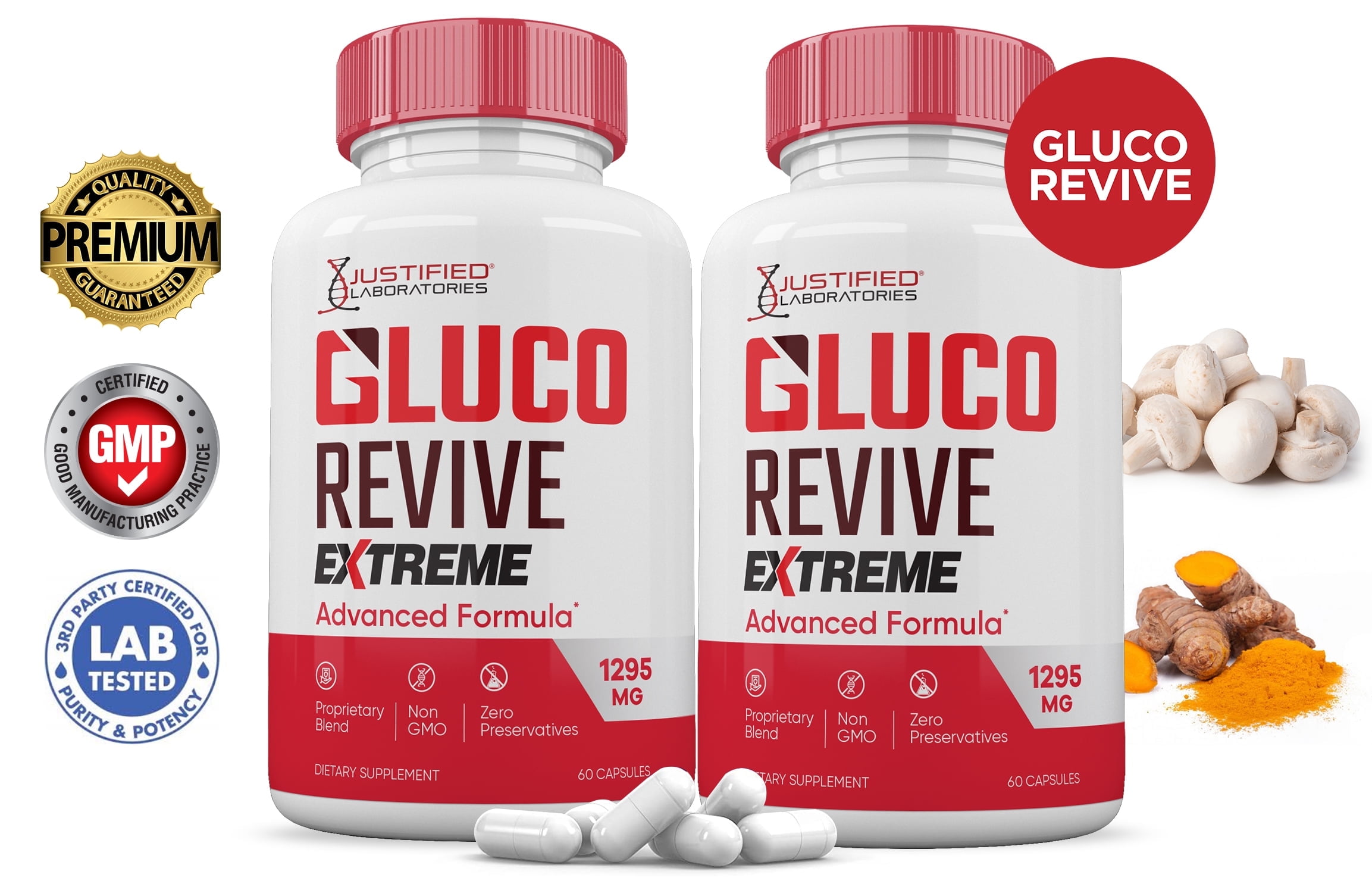 (2 Pack) Gluco Revive Extreme Formula 1295MG Glucorevive Glycogen - What Are The Ingredients In Gluco Revive