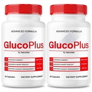 (2 Pack) GlucoPlus Capsules, Original GlucoPlus Health Formula - Naturally Supports Healthy Circulation, Stable Levels and Energizes the Body, Official Review (120 Capsules)
