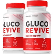 2 Pack GlucoRevive Blood Support Capsules - Official Gluco Revive Pills to Maintain Overall Health, All Natural Blood Formula For Healthy and Stable Levels, Glucose Revived 120 Capsules