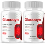 2 Pack Glucocyn Glycogen Pills, Glucocyn Advanced Support 120 Capsules