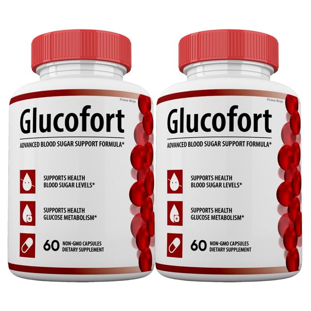 2 Pack Glucofort Blood Sugar Support Capsules Advanced Formula 60