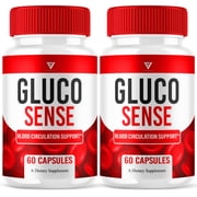 2 Pack Glucosense Advanced Glycogen Pills, Gluco Sense Maximum Strength Multivitamin Formula 120 Capsules