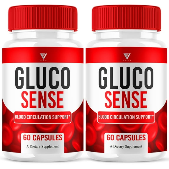 (2 Pack) Glucosense Advanced Glycogen Pills, Gluco Sense Maximum Strength Multivitamin Formula (120 Capsules)