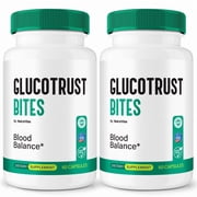 2 Pack Glucotrust Bites   Original Formula with a Clean Blend to Support Healthy Circulation, Natural Energy & Balanced Levels | Just 2 Easy-to-Swallow Pills 120 Capsules