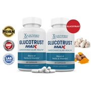 2 Pack Glucotrust Max Advanced Formula 1295MG 120 Capsules