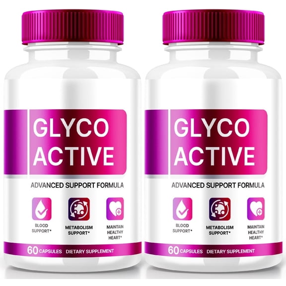(2 Pack) Glyco Active Capsules, Advanced Blood Support Supplement, All Natural Formula to Maintain Healthy Levels, Maximum Strength for Overall Wellness, GlucoActive Capsulas Reviews (120 Capsules)