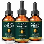 2 Pack Glyco Barrier Drops   Daily Liquid Formula with a Clean, Natural Blend to Support Natural Flow, Balanced Levels & Healthy Circulation | Convenient for Consistent Use 90 Servings