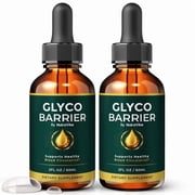 2 Pack Glyco Barrier Drops   Daily Liquid Formula with a Clean, Natural Blend to Support Natural Flow, Balanced Levels & Healthy Circulation | Convenient for Consistent Use 60 Servings