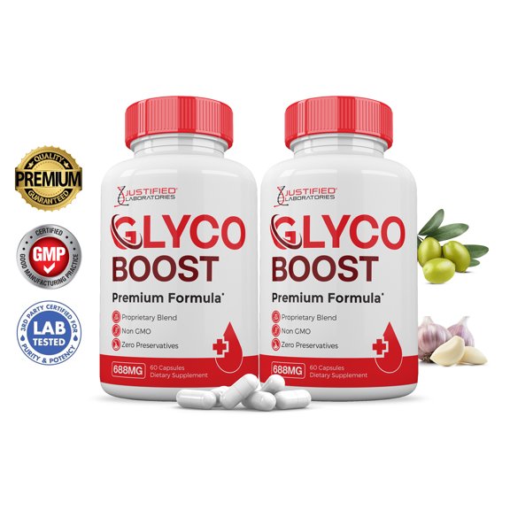 (2 Pack) Glyco Boost Premium Formula 688MG 120 Capsules