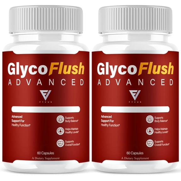 (2 Pack) Glyco Flush Advanced, GlycoFlush Blood Support Formula (120 Capsules)