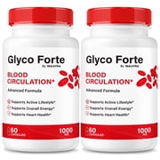 2 Pack Glyco Forte - Official All-Natural Blood Support Formula, Premium Pills to Support Healthy Lifestyle and Maintain Stable Levels, Blood Vessel Cleaner, GlycoForte Reviews 120 Capsules