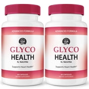 2 Pack Glyco Health   Original Formula with a Clean Blend to Support Healthy Circulation, Natural Energy & Balanced Levels | Just 2 Easy-to-Swallow Pills Daily 120 Capsules