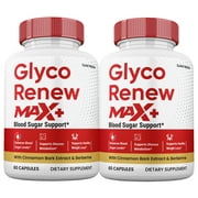 2 Pack Glyco Renew Max + Blood Sugar Capsules, Official Capsules, 2x Stronger, Made in the USA.