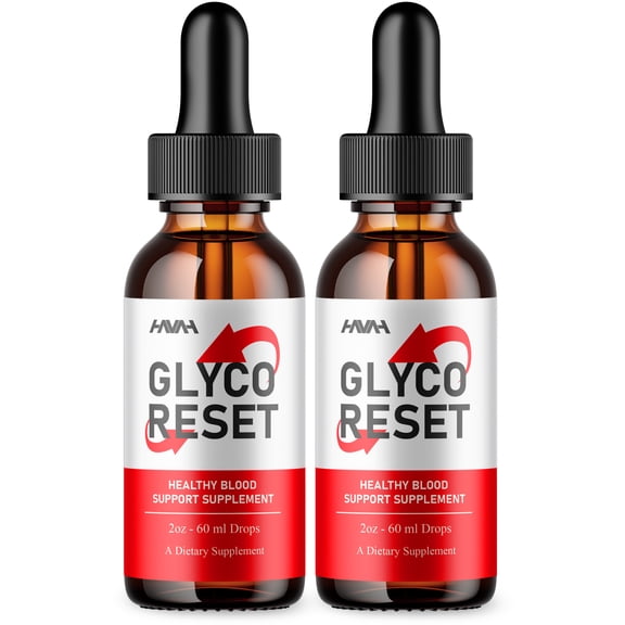 (2 Pack) Glyco Reset Daily Blood Support Drops, GlycoReset Formula (4 oz)