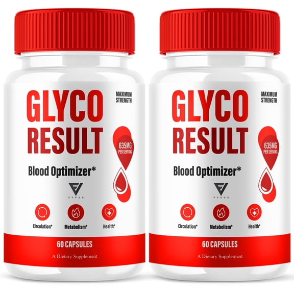 (2 Pack) Glyco Result Blood Optimizer, GlycoResult Formula (120 Capsules)