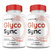 2 عبوة من كبسولات Glyco Sync، حبوب GlycoSync، مكمل دعم الدم، أقصى قوة، طبيعي بالكامل، إمداد لمدة شهرين
