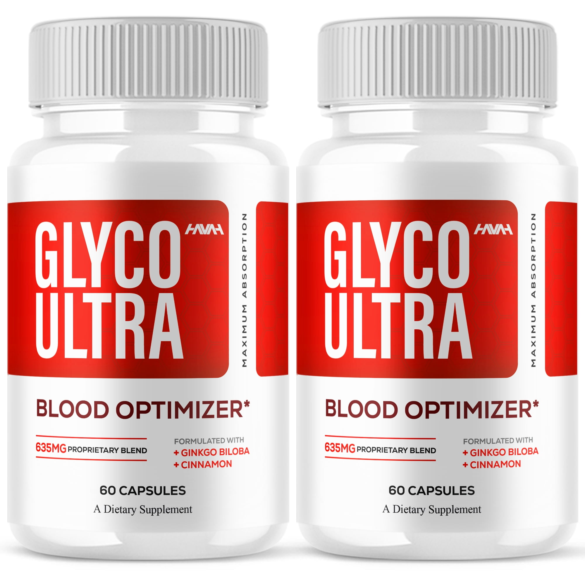 (2 Pack) Glyco Ultra Blood Optimizer Capsules, GlycoUltra Advanced Formula Support Supplement (120 Capsules)