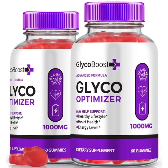 (2 Pack) GlycoBoost Gummies - Official Glyco Boost Glyco Optimizer, Blood Support Formula, All Natural Gummy For Healthy and Stable Levels, Blood Vessel Cleaner, Reviews (120 Gummies)
