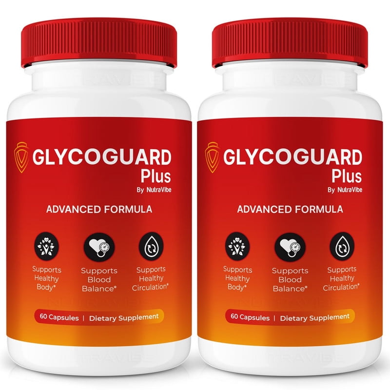 (2 Pack) GlycoGuard Plus Capsules - Official Glyco Guard Plus Pills to Maintain Overall Health, All Natural Blood Formula For Healthy and Stable Levels, GlycoGuard + Review (120 Capsules)