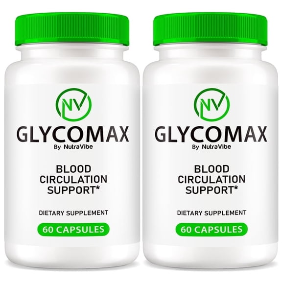 (2 Pack) GlycoMax Capsules, Original Glyco Max Formula - Naturally Supports Healthy Circulation, Stable Levels and Energizes the Body, Official GlycoMaxim Review (120 Capsules)
