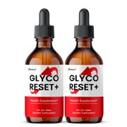2 Pack GlycoReset Drops, GlycoReset All Natural Liquid Supplement