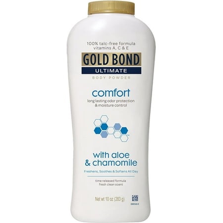 2 Pack Gold Bond Ultimate Comfort Body Powder Aloe 10 oz Talc-Free