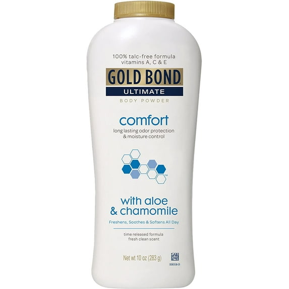 2 Pack Gold Bond Ultimate Comfort Body Powder Aloe 10 oz Talc-Free