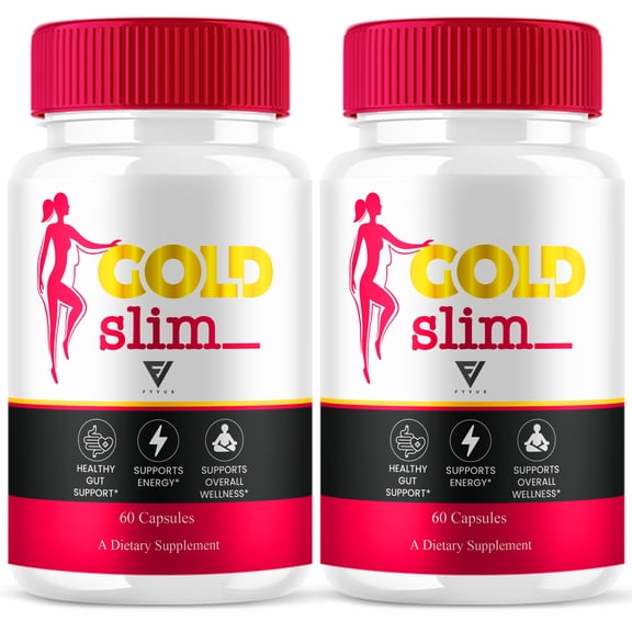 (2 Pack) Gold Slim Keto Supplement, GoldSlim Wellness Support (120 Capsules)
