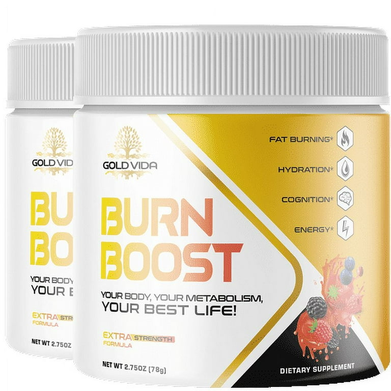 2 Pack) Gold Vida Burn Boost Powder - Dietary Supplement for Weight Loss  Management & Metabolism - Appetite Suppressant - Walmart.com