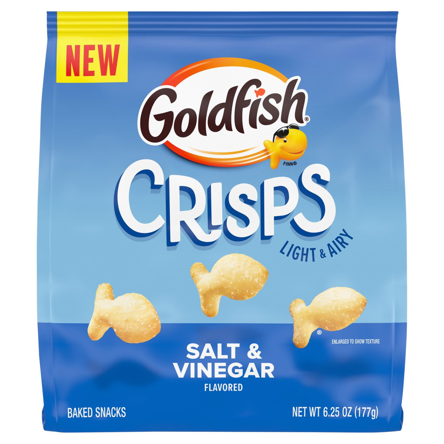 2 Pack - GoldFish Crisps Salt And Vinegar 6.25 oz Package May Vary