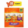 thumbnail image 1 of 2 Pack Goldfish Crackers Big Smiles with Cheddar, Colors, and Pretzel Crackers, Snack Pack, 30 Count Variety Pack Box, 1 of 1