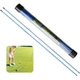 thumbnail image 1 of 2 Pack Golf Alignment Stick Sticks Training Aid Rods Rod Cover Tool Swing Trainer Aids, Foldable Practice Rods Training Aiming Putting Full Swing Trainer Posture, 1 of 9