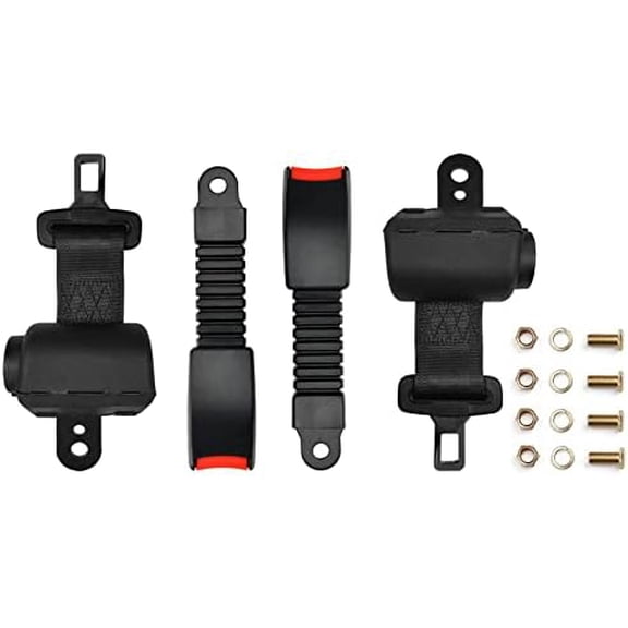 2 Pack Golf Cart Seat Belt Kits Retractable Seatblet Fits Most of Golf Cart Like EZGO, Yamaha, Club Car, UTV, Model B$$Sport & Recreation Other