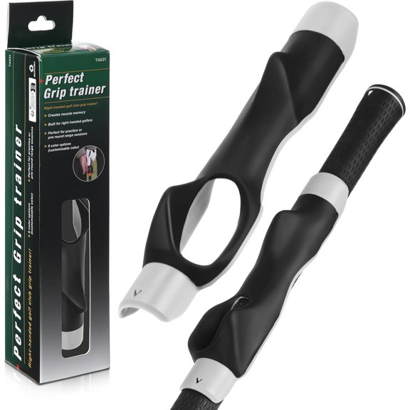 2 Pack Golf Grip Trainer Swing Trainer for Improving Hand Positioning Right Handed Golf Club Grip Equipment for Beginner Learn Correct Posture
