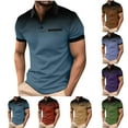 thumbnail image 1 of 2 Pack Golf Shirts for Men Casual Short Sleeve Button Collared Tshirts Shirt Mens Pullover Slim Polka Dot Printed Breathable Athletic Workout Tees Tops, 1 of 8