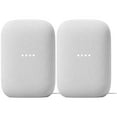 thumbnail image 1 of Google GA01420-US Nest Audio Smart Speaker 2 Pack Chalk with Privacy Controls and Superior Sound, 1 of 4