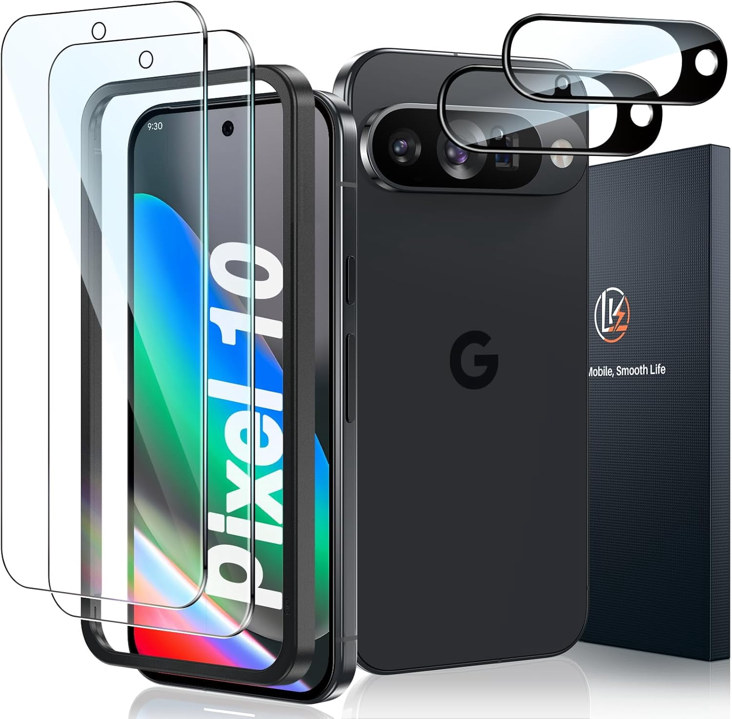 2 Pack for Google Pixel 10 Screen Protector with 2 Pack Camera Lens ...