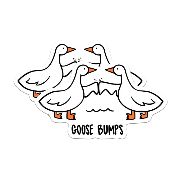 (2 Pack) Goose Bumps Magnets - Funny Animal Humor Magnet - 5" On Longest Side - Premium Magnet - for Cars, Refrigerators, Toolboxes, Lockers - Made in USA - MAG0514