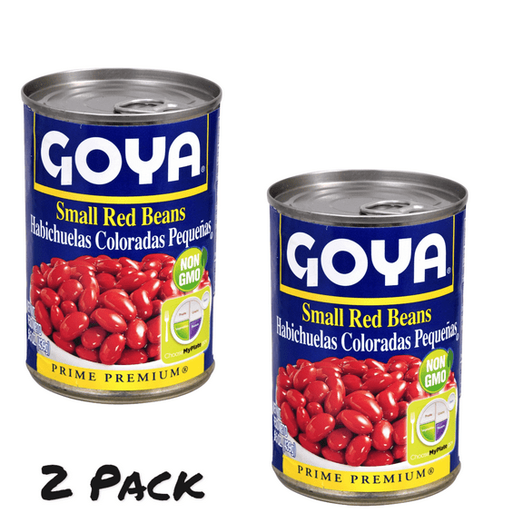 Goya Small Canned Beans Red 15.5 oz (Pack of 2)