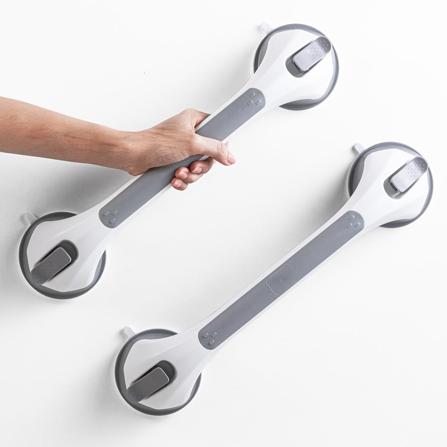 2 Pack Grab Bars for Bathtubs and Showers, Easy To Install Suction Shower Handles for Bathroom ...